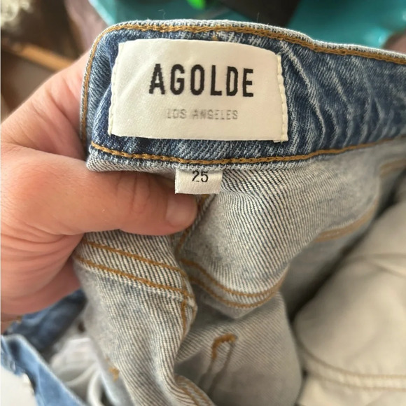 AGOLDE HIGH RISE RILEY CROP SIZE 25 - Picture 8 of 10